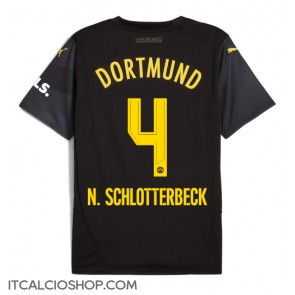 Borussia Dortmund Nico Schlotterbeck #4 Seconda Maglia 2024-25 Manica Corta